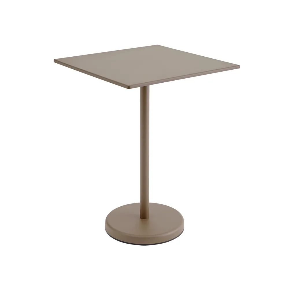 Muuto, Linear Steel Barbord 70x70 h: 95 cm Taupe