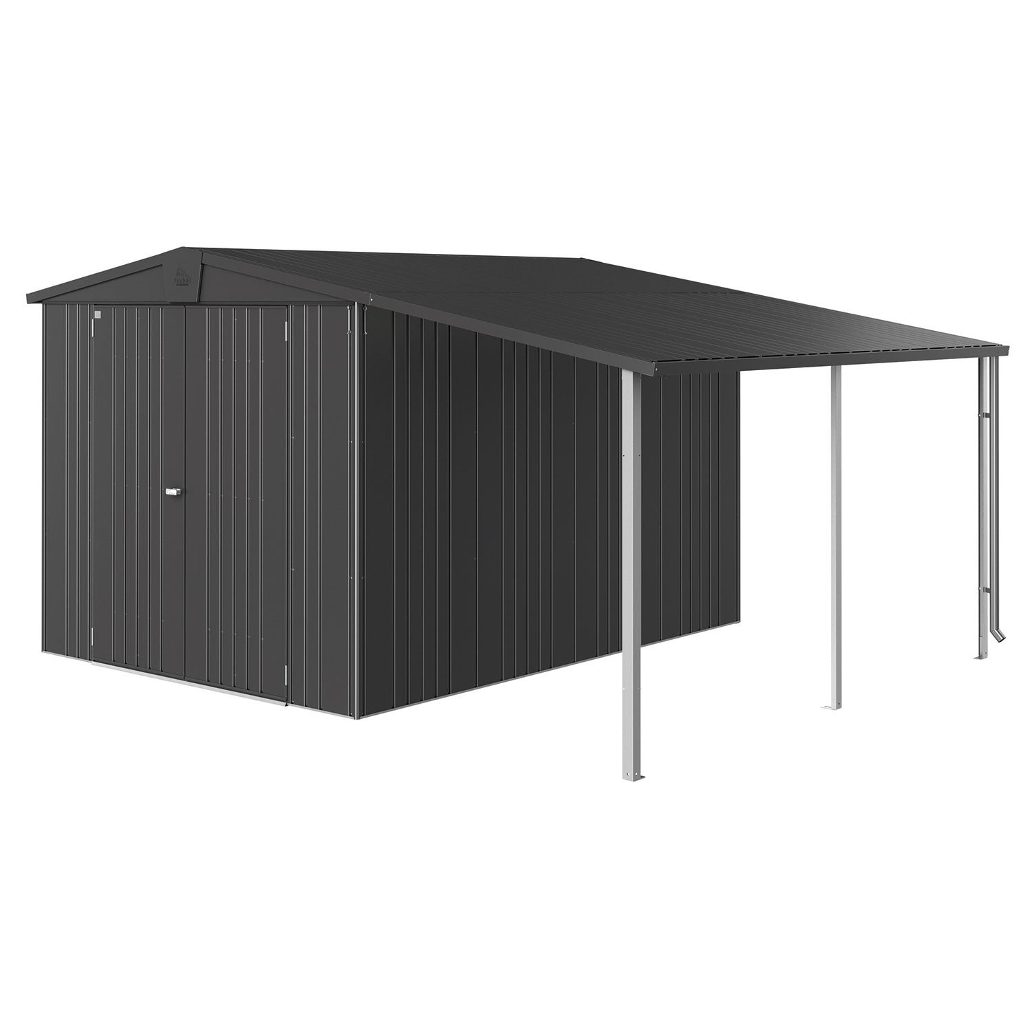 Biohort, Europa sidotak Trädgårdsskjul storlek 67 metallic mörkgrå Biohort