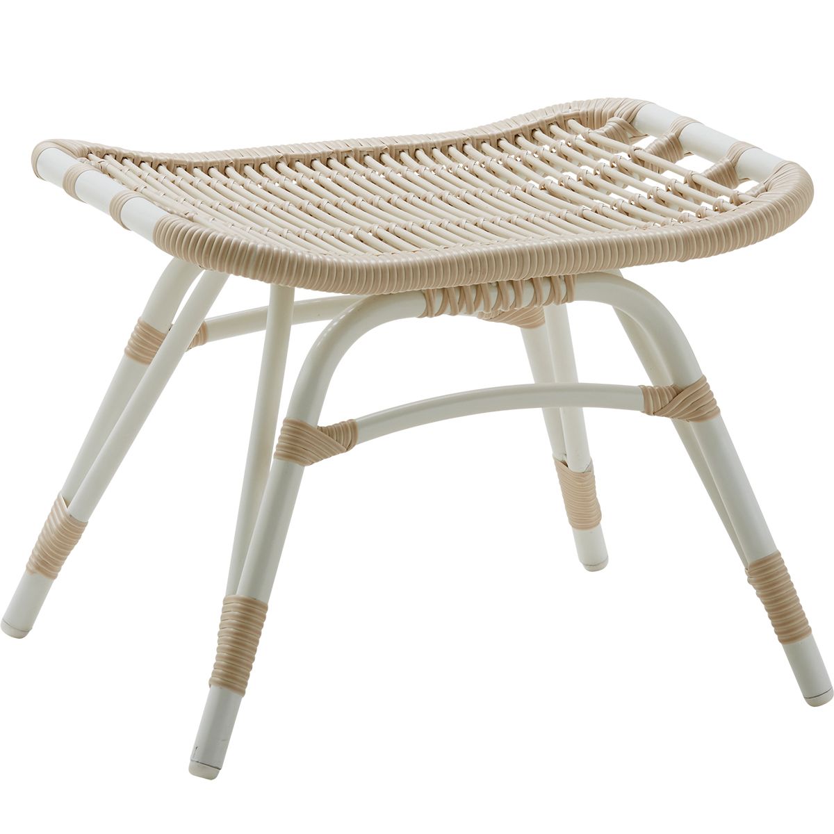 sika design, monet fotpall alu-rattan