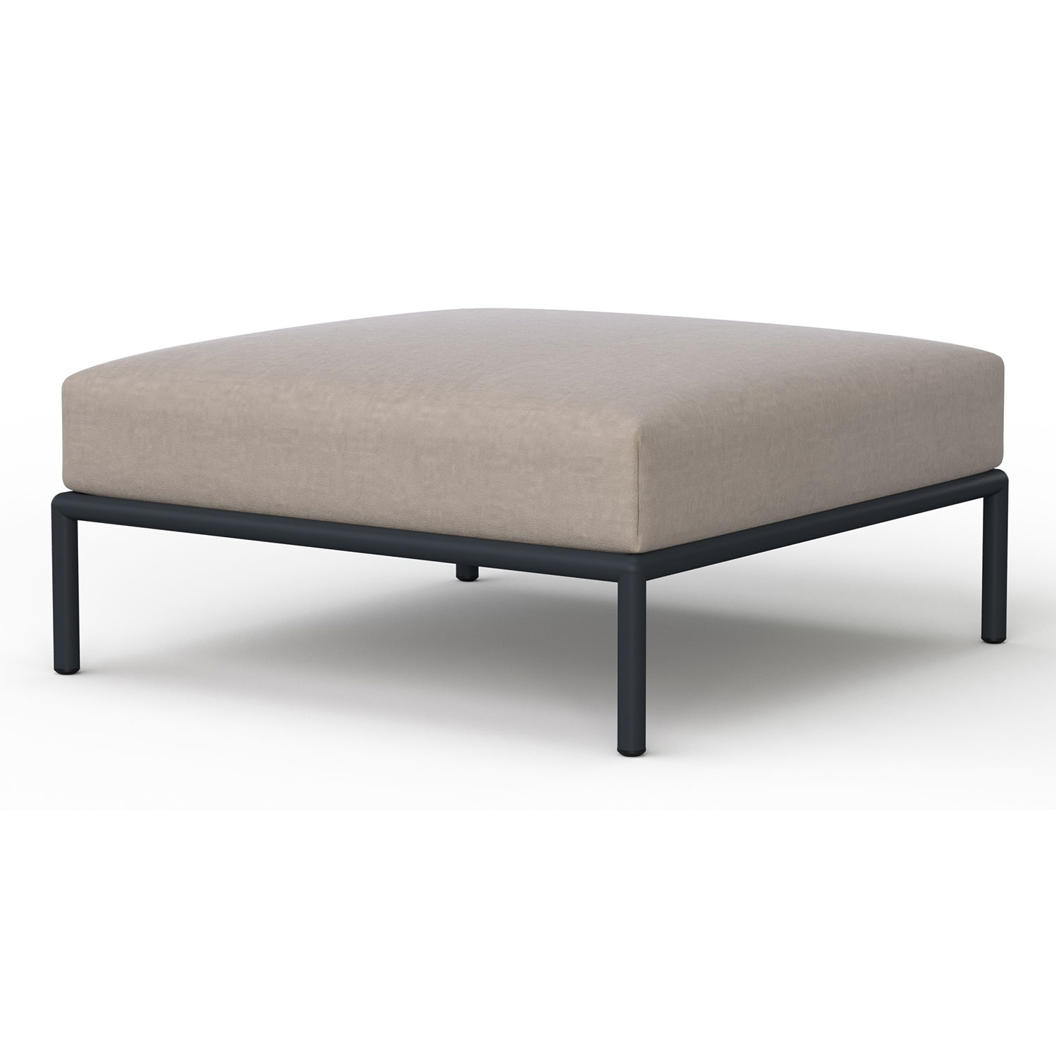 Produktfoto för HOUE - LEVEL / Ottoman - Trädgårdsmöbler - Ash/Dark Grey - L81 x W81 x H38 x SH38 cm