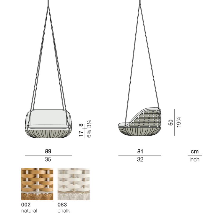 SwingMe Loungestol, natural 