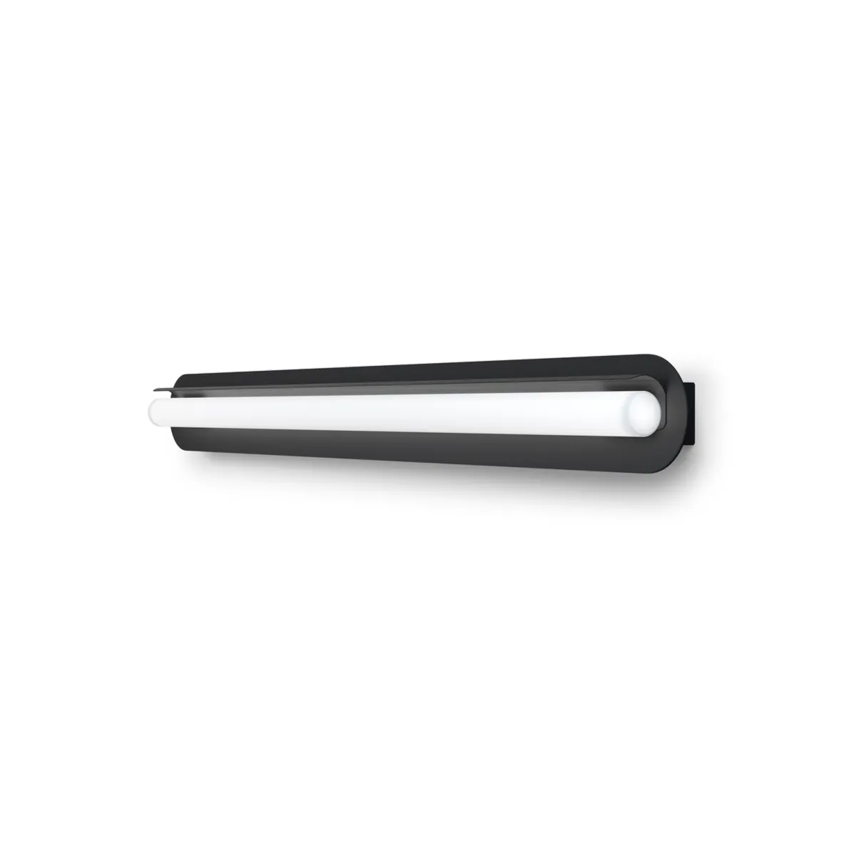 Royale vägglampa badrum L80 cm metall svartstruktur