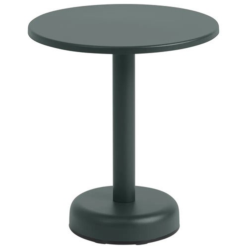 Linear Steel Soffbord Ø42 cm Dark Green 