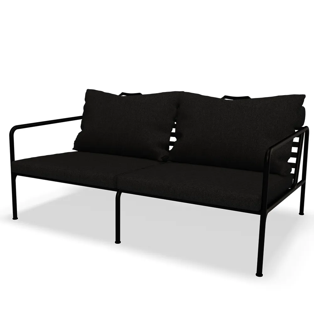 Houe Avon 2-sits soffa Dark Grey/Black