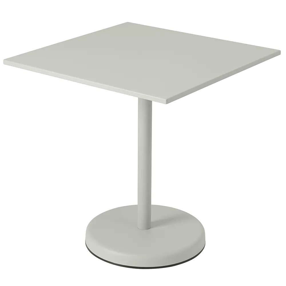 muuto, linear steel cafébord 70x70 cm grey
