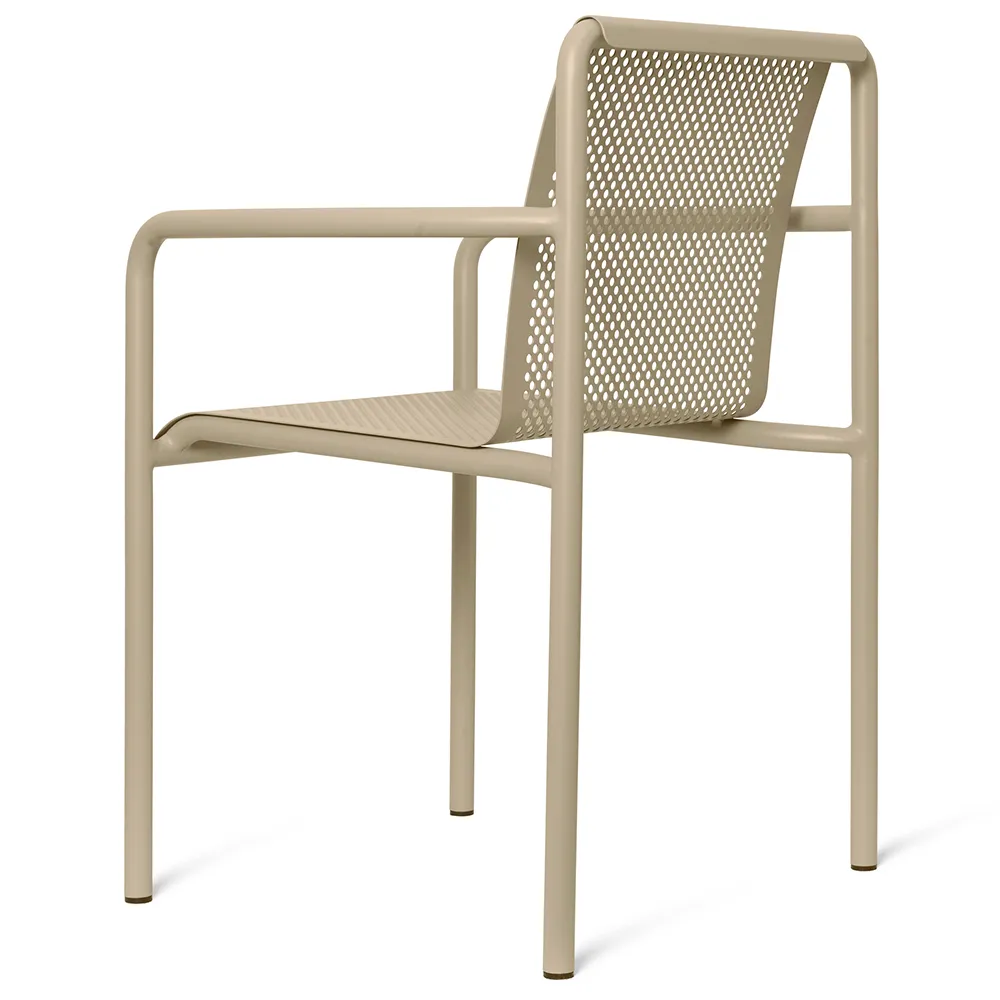 Alternativ bild 1 för Ferm Living - Dapple Chair With Arms - Trädgårdsstol - Cashmere - W60 x D53 x H80 CM