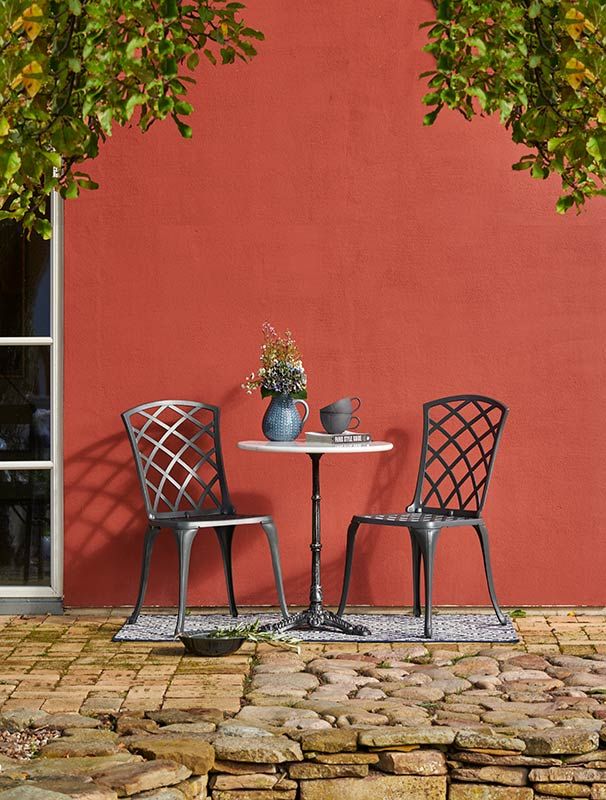 Loire marmor bord 60 grå/svart 