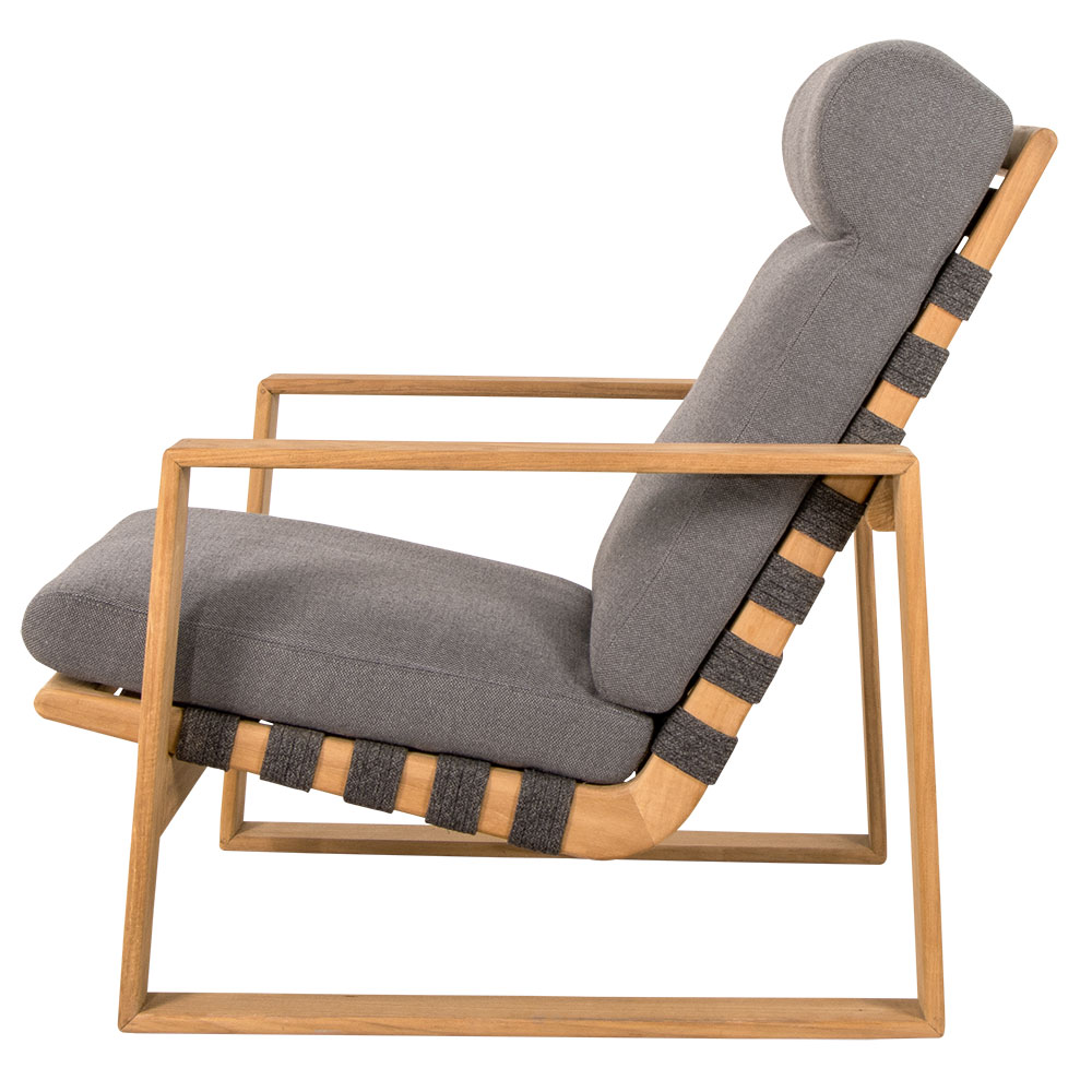 Alternativ bild 1 för Cane-line - Choice Counter Bar Chair - Indoor - Barstol - Frame: Teak / Seat: Black - W59 x D53 x H42 cm