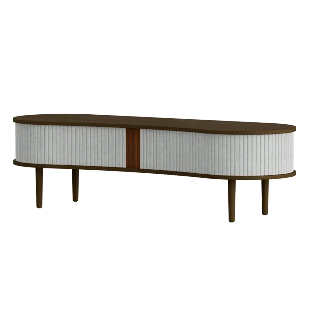 umage, audacious tv-bänk mörk ek/sterling