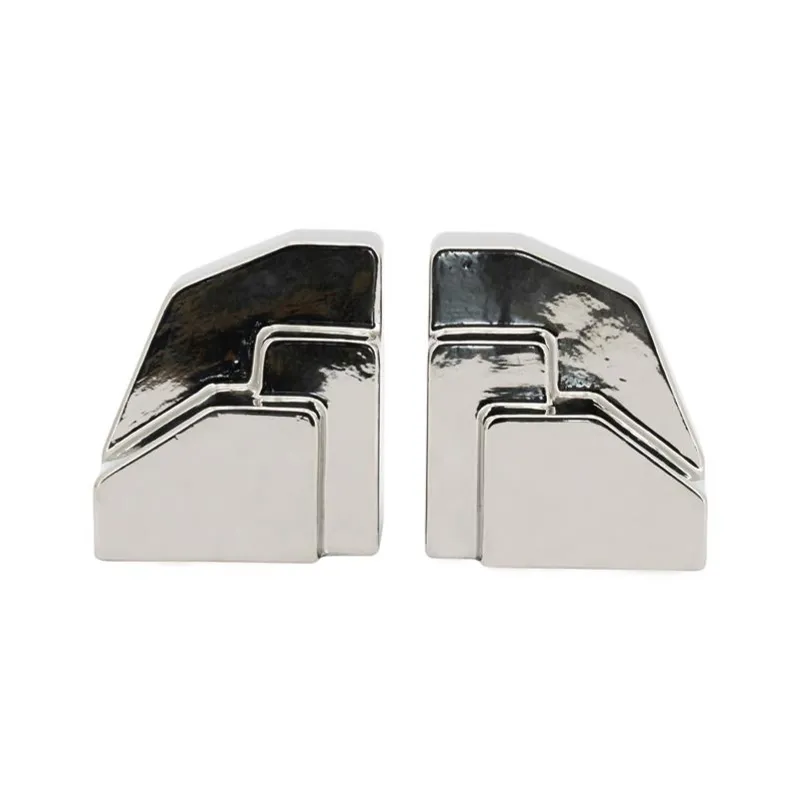 Bookend Silv 15x11x17 cm Lergods Silver