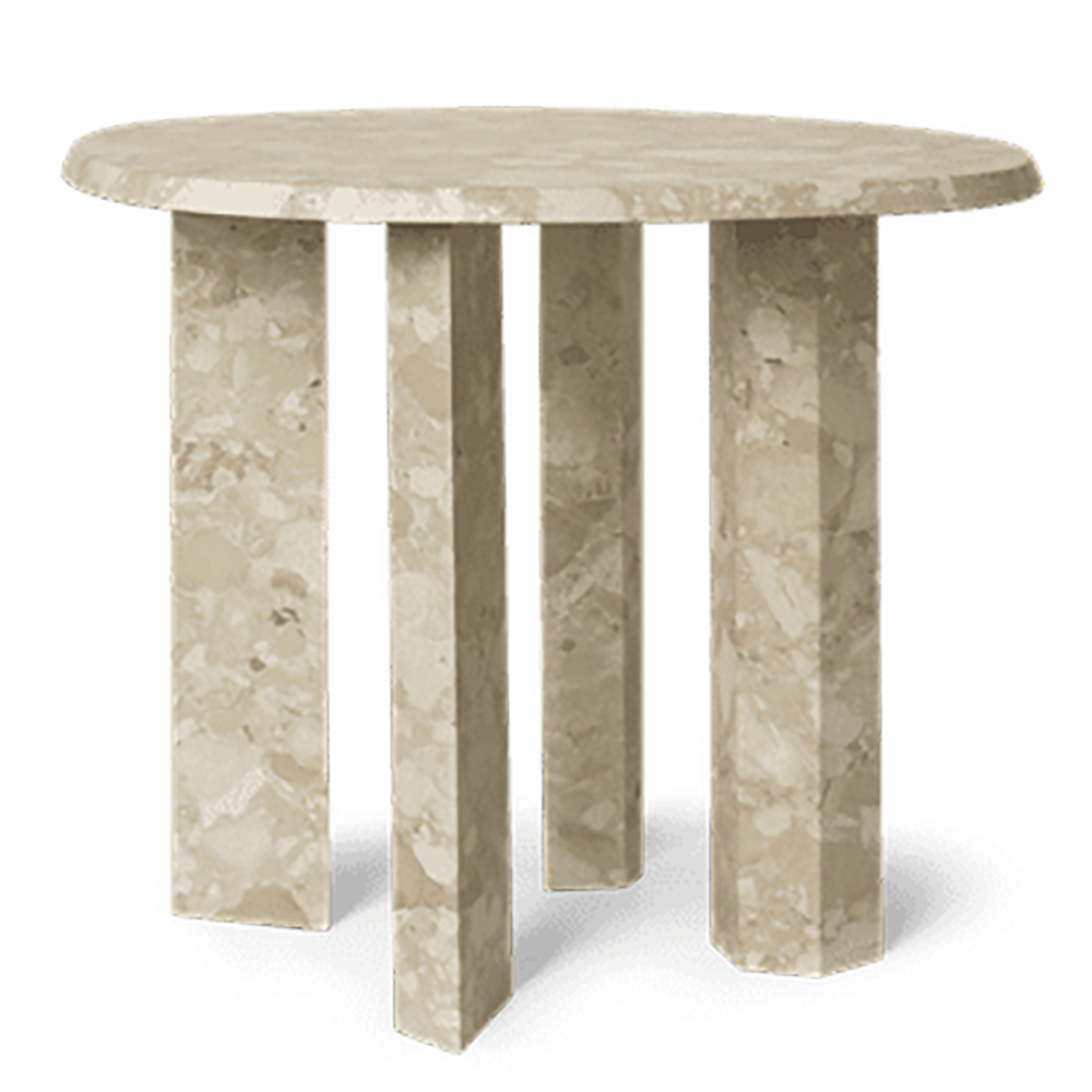 Produktfoto för Ferm Living - Taula Side Table - Samtalskort - Sand - Ø: 54.4 x H: 45 cm