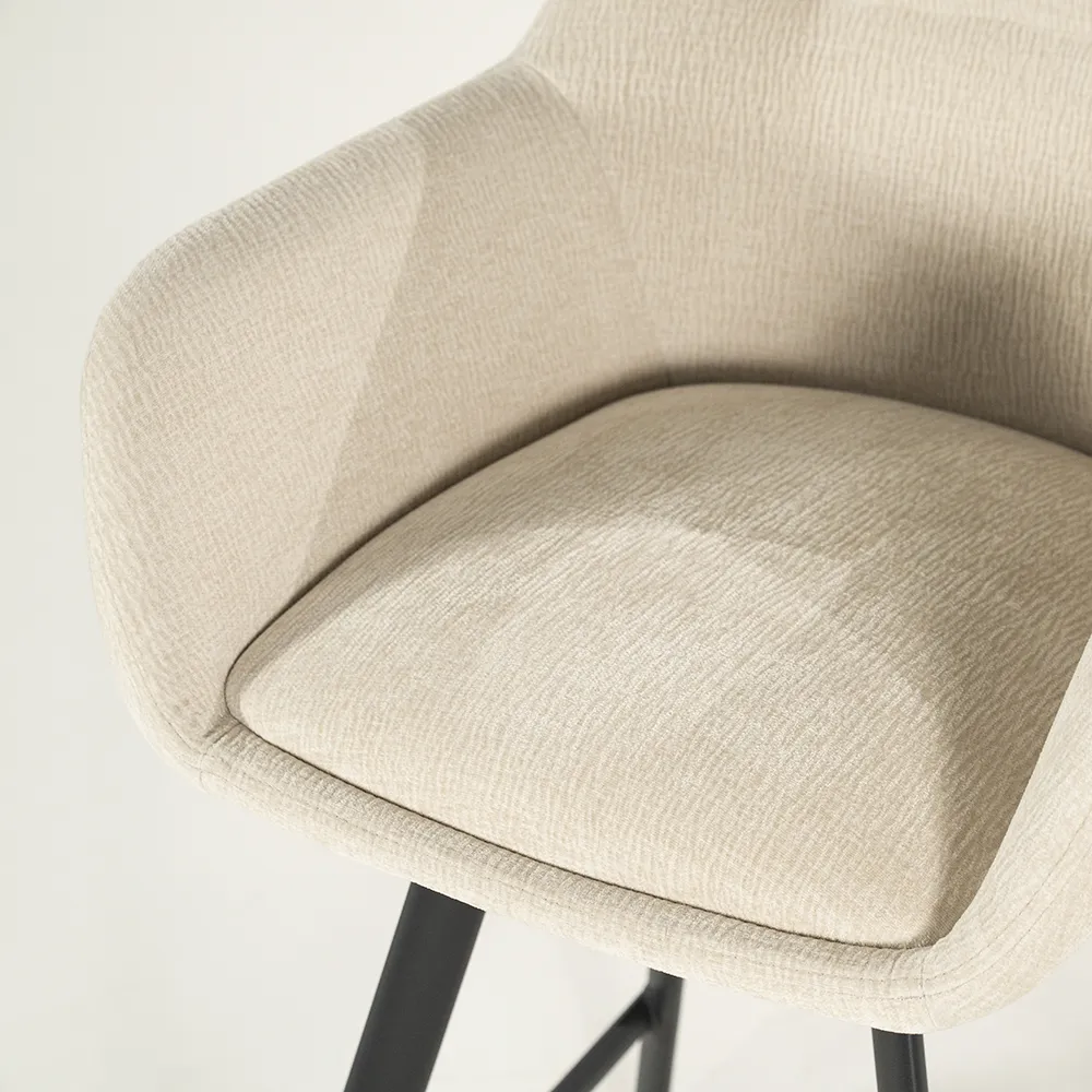 Bliss barstol med armstöd - beige