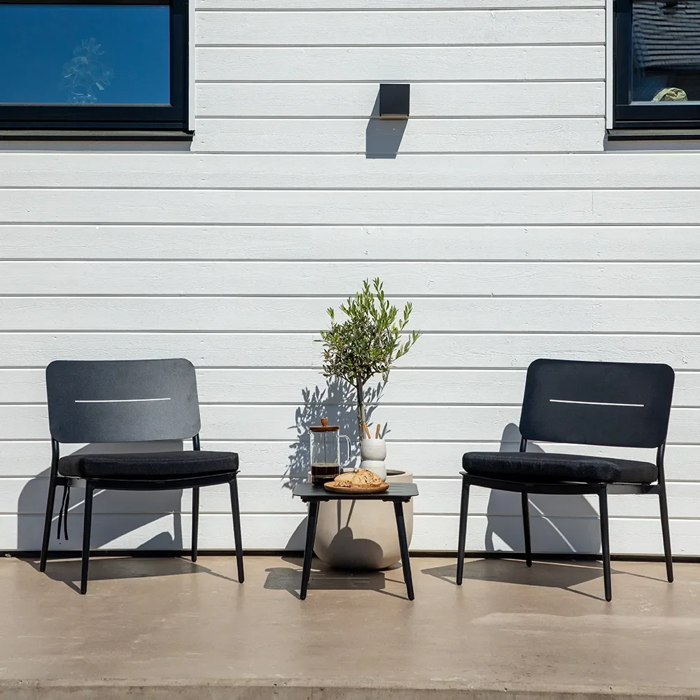 Lina Fåtölj Svart 2-pack