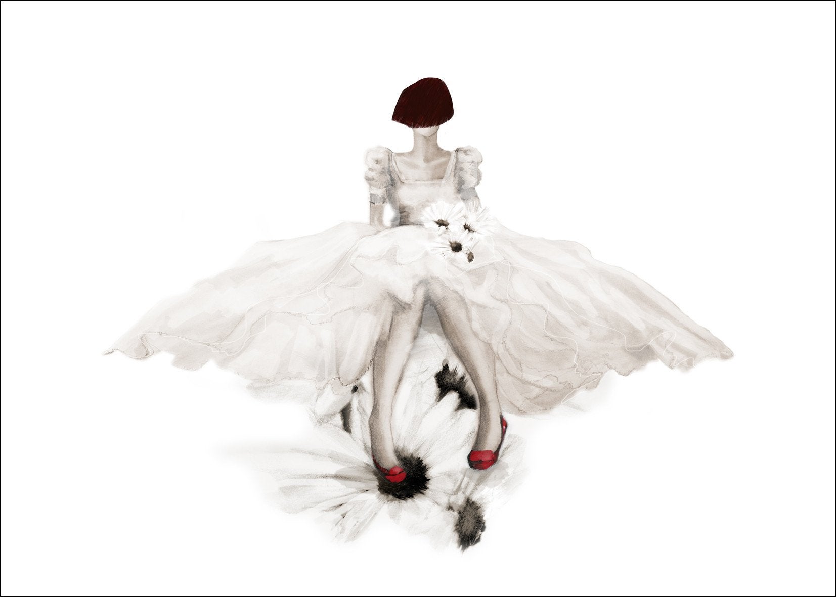 Anna Bülow poster Wedding Bell 50x70 cm poster/konsttryck/sign/numrer