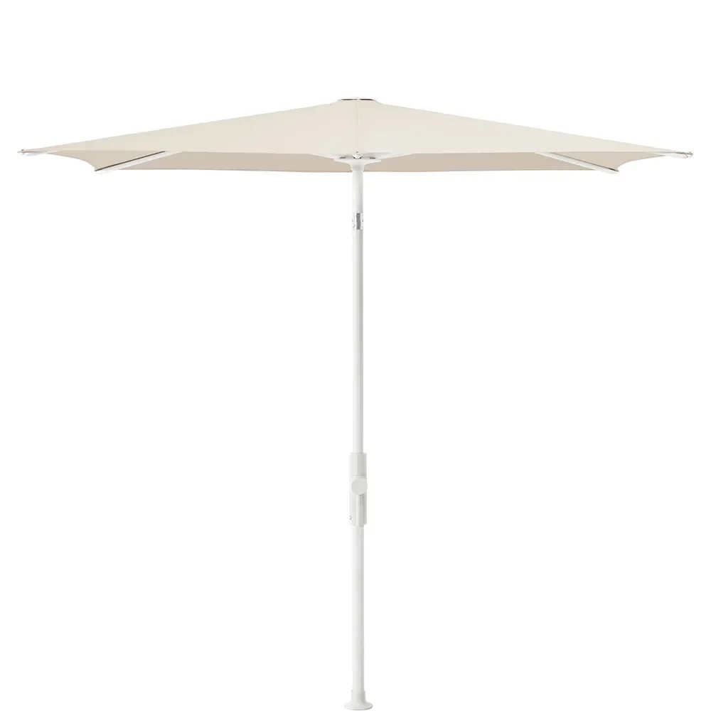 Glatz, Twist parasoll 250x200 cm matt white Kat.5 523 Champagner