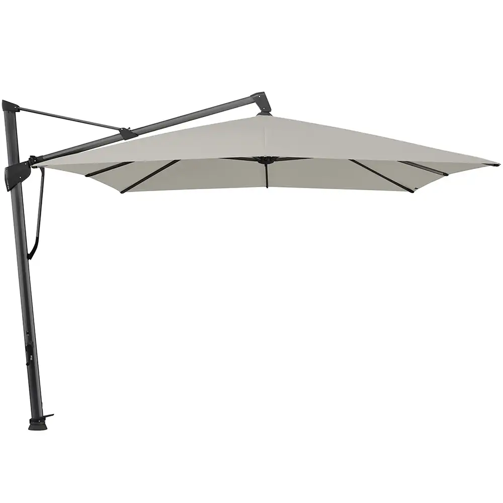 Glatz Sombrano S+ frihängande parasoll 400×300 cm kat.2 antracite alu / 151 ash