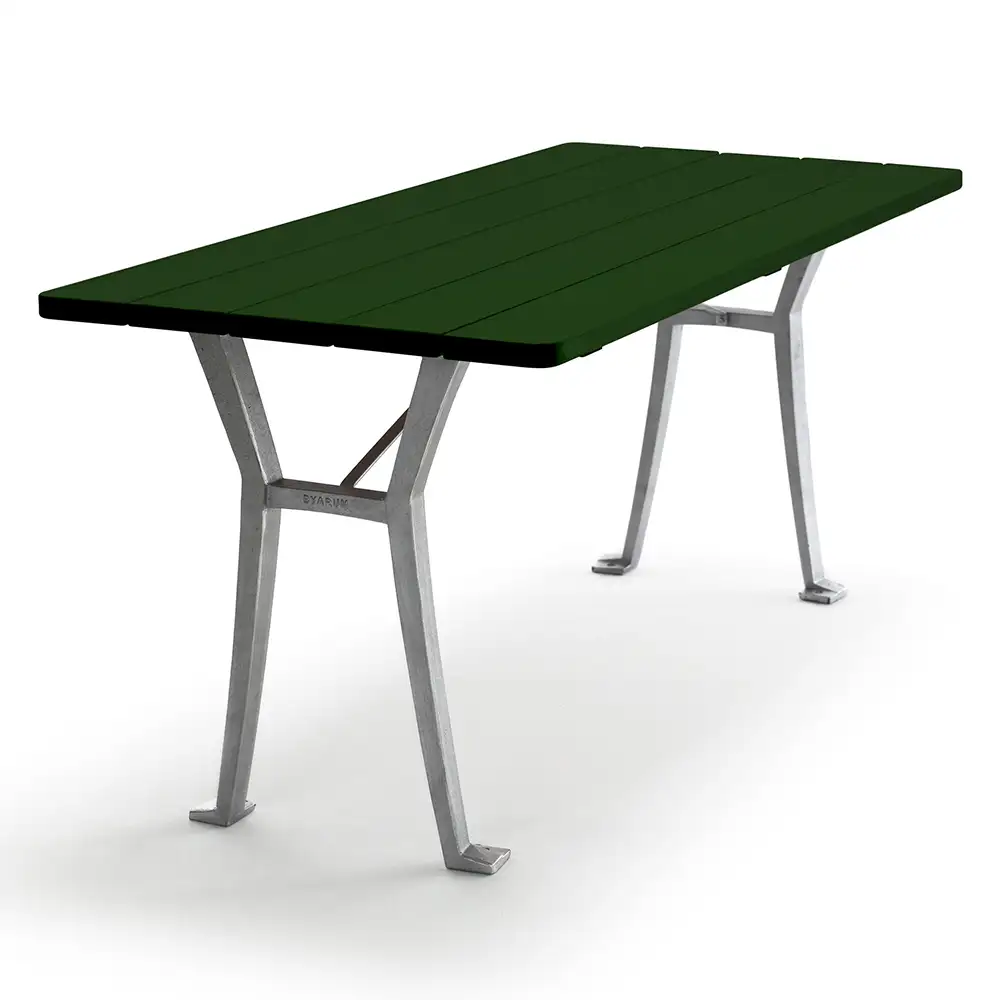 Lessebo bord stativ: natur / bordsskiva: grönlackerad furu