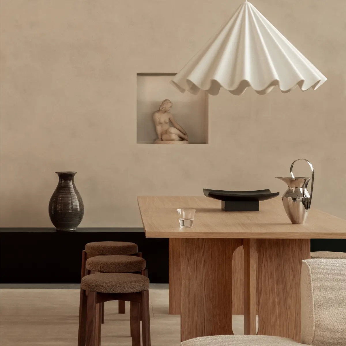 Dancing Taklampa Offwhite Ø95 cm