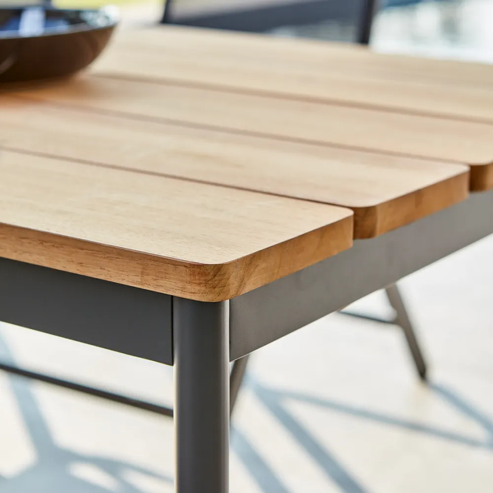 Nox Bistro bord  70x70 - Bambu/Antracit