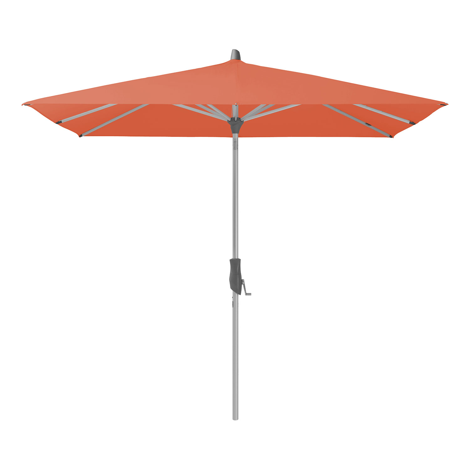 Glatz Alu-twist parasoll 240×240 cm cm kat.5 660 papaya