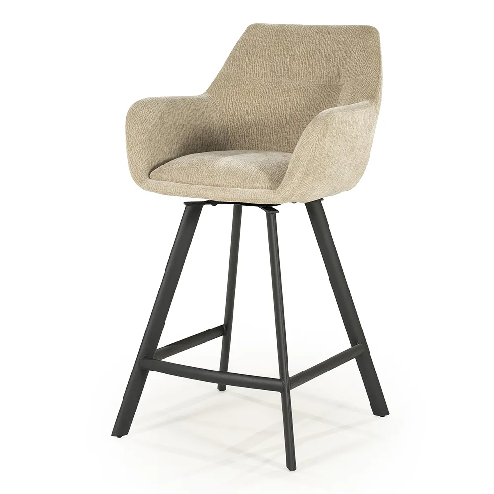 By-Boo, Bliss barstol med armst&ouml;d - taupe