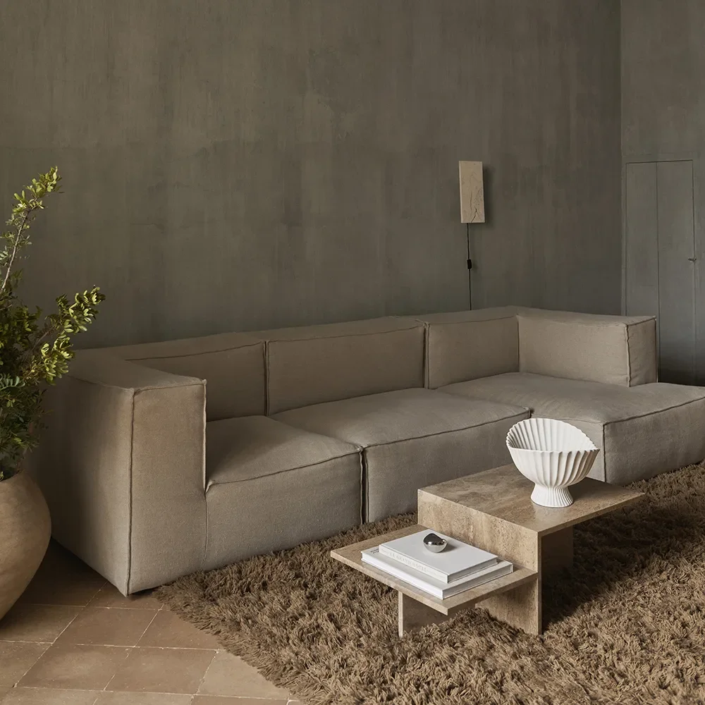 Catena Sofa Armrest Left L400 - Rich Linen - Natural