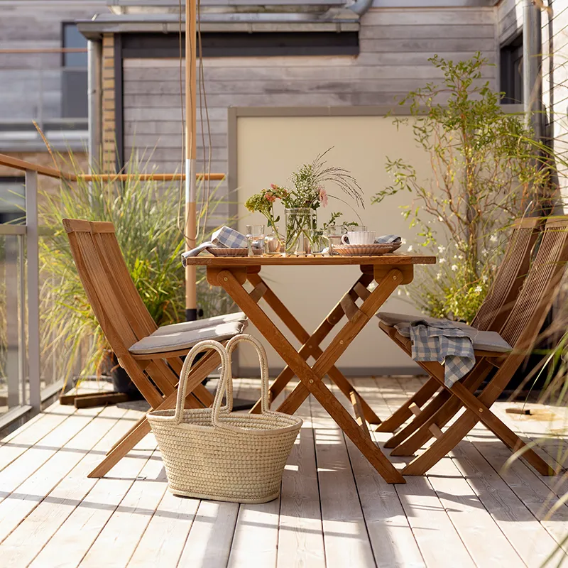 Turin matstol natur teak 