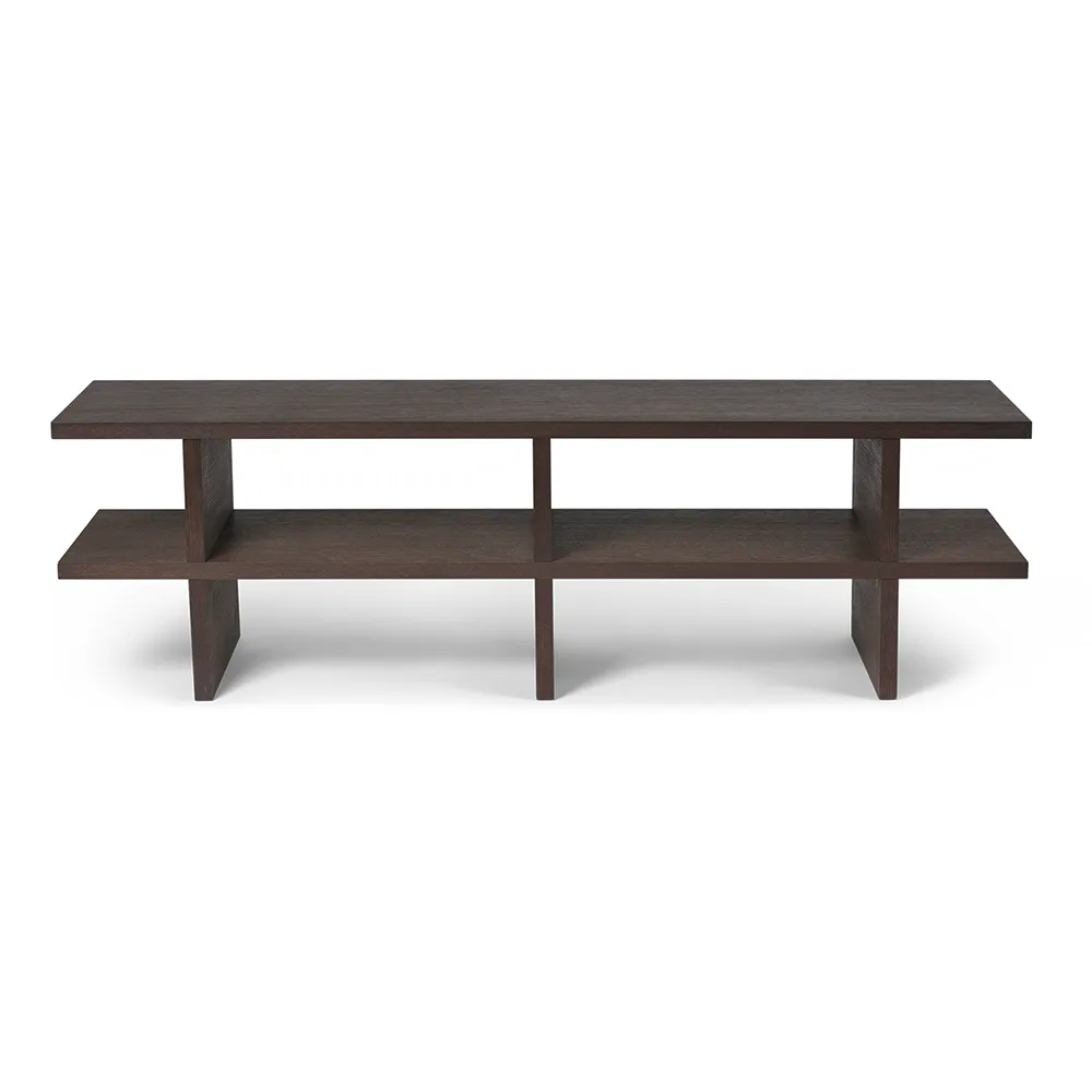 Produktfoto för Ferm Living - Kona Bench - Bänk - Dark Stained - W138 x D34 x H42 cm