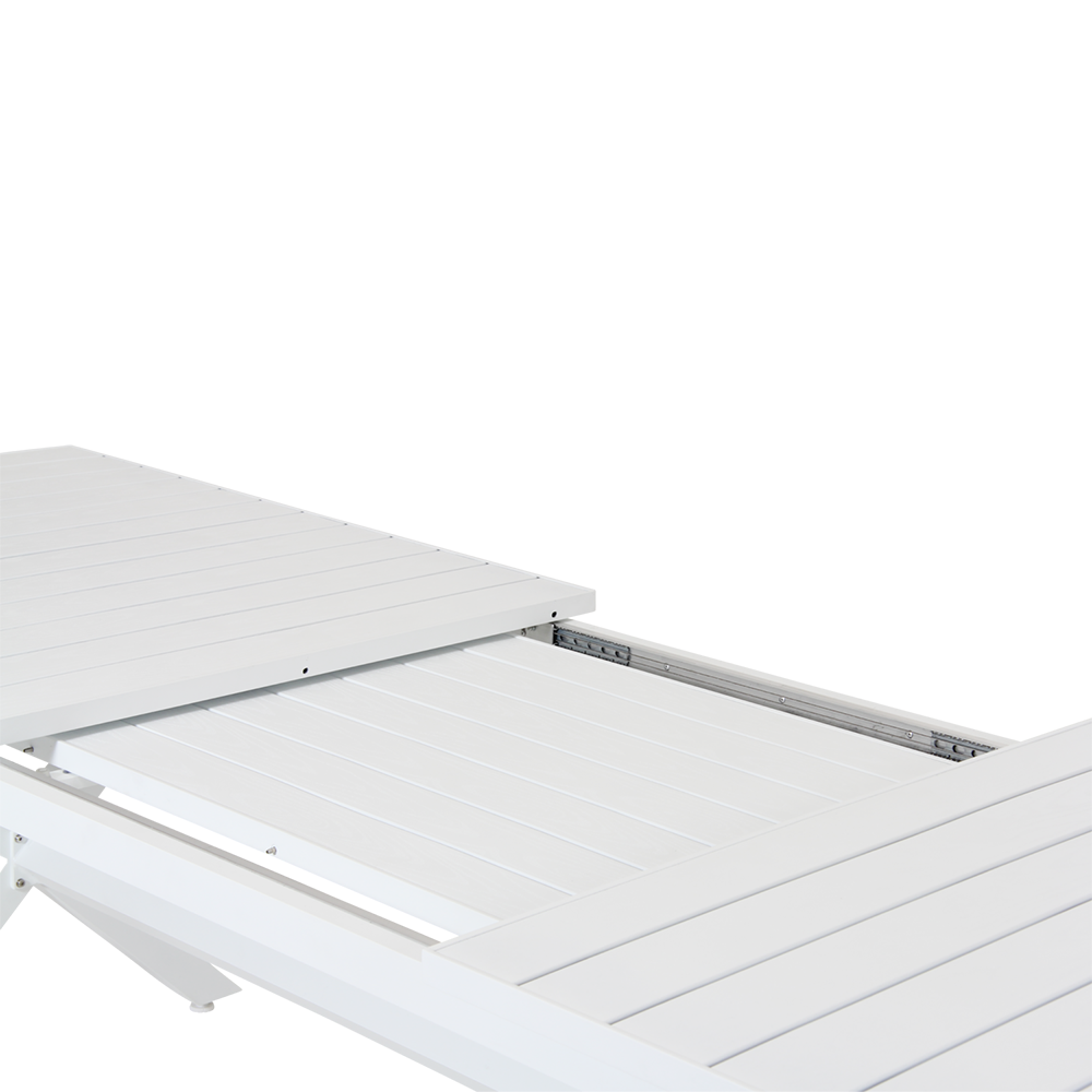 Hillmond bord 100x240-310  cm vit 