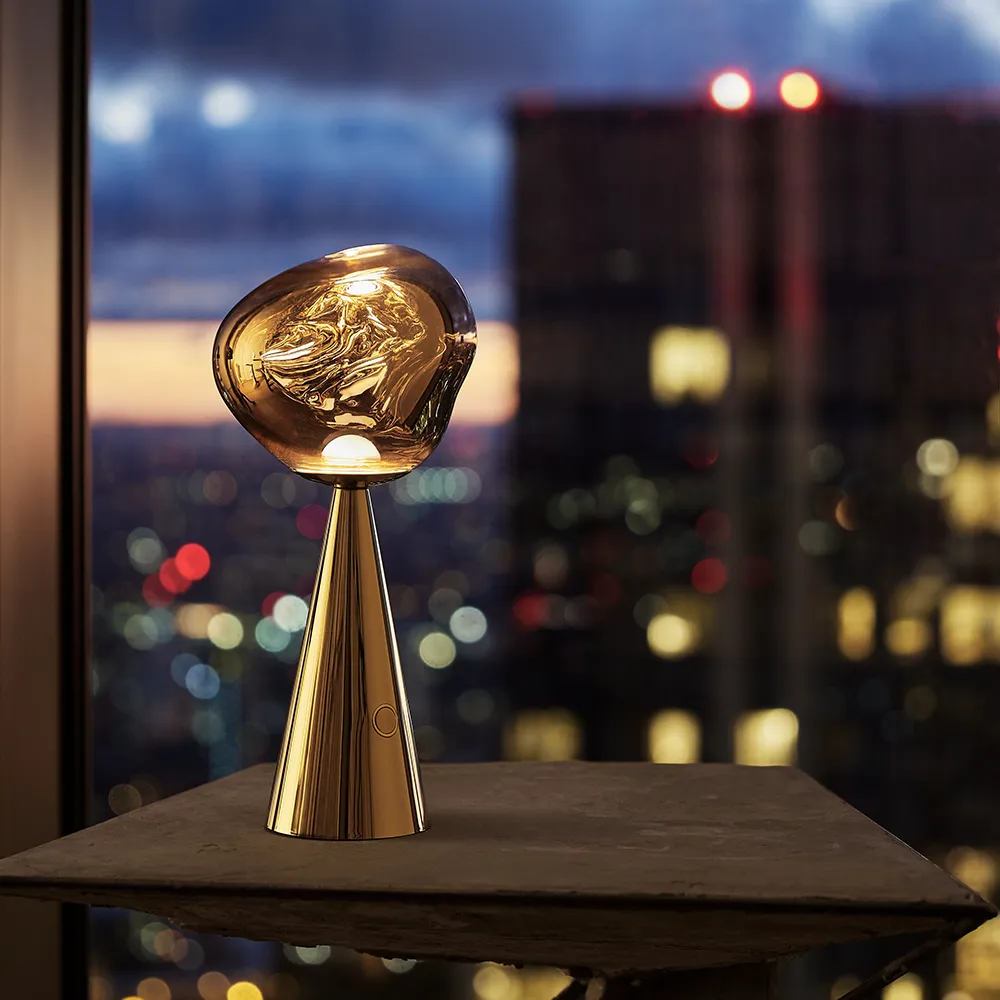 Melt Portabel lampa Gold LED