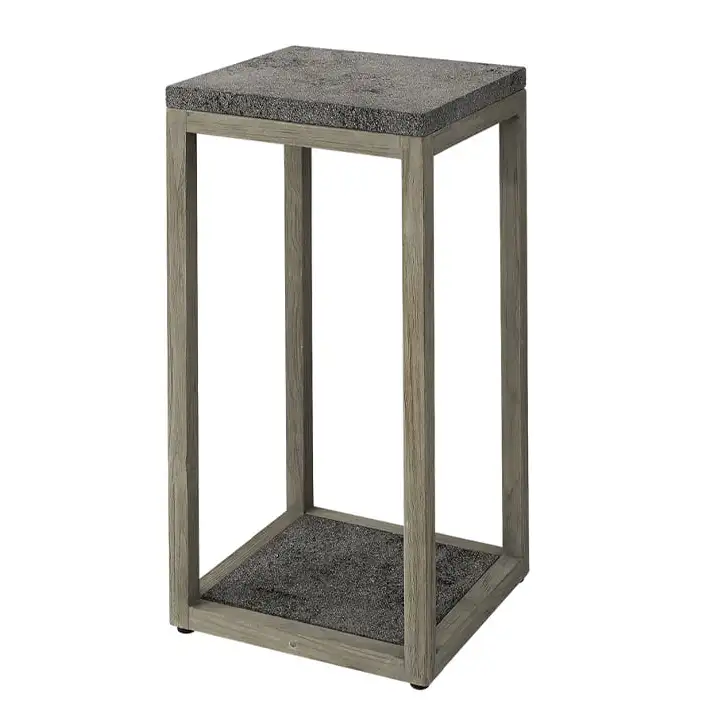 Artwood, Torre Pidestal 70 cm teak/lava sten