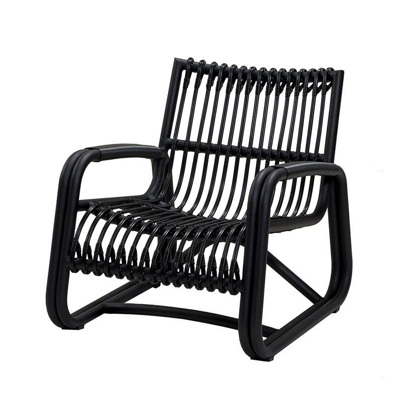 Curve loungefåtölj outdoor Lava grey 