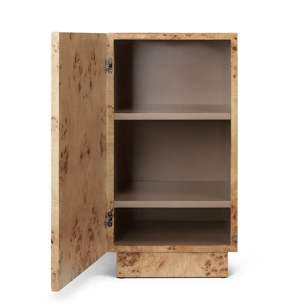 Alternativ bild 1 för Piedestal Burl sidobord ädelträ Ferm Living