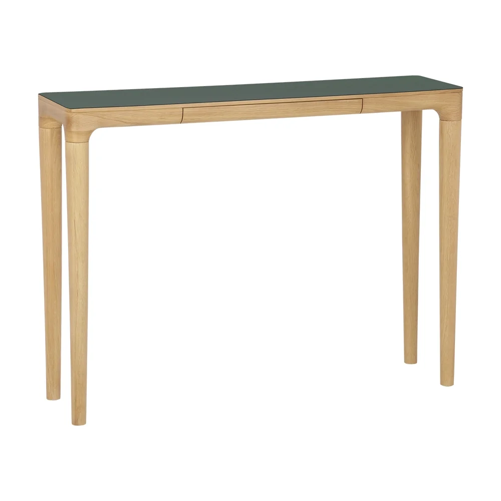 Heart'n'Soul Avlastningsbord 110x30x82 Ek/Mossgrön