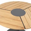 Peace Wood matbord 110 cm antracit / teak