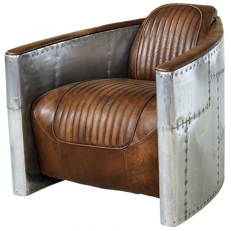Artwood Tomcat Aviator Fåtölj Leather Vintage Cigar