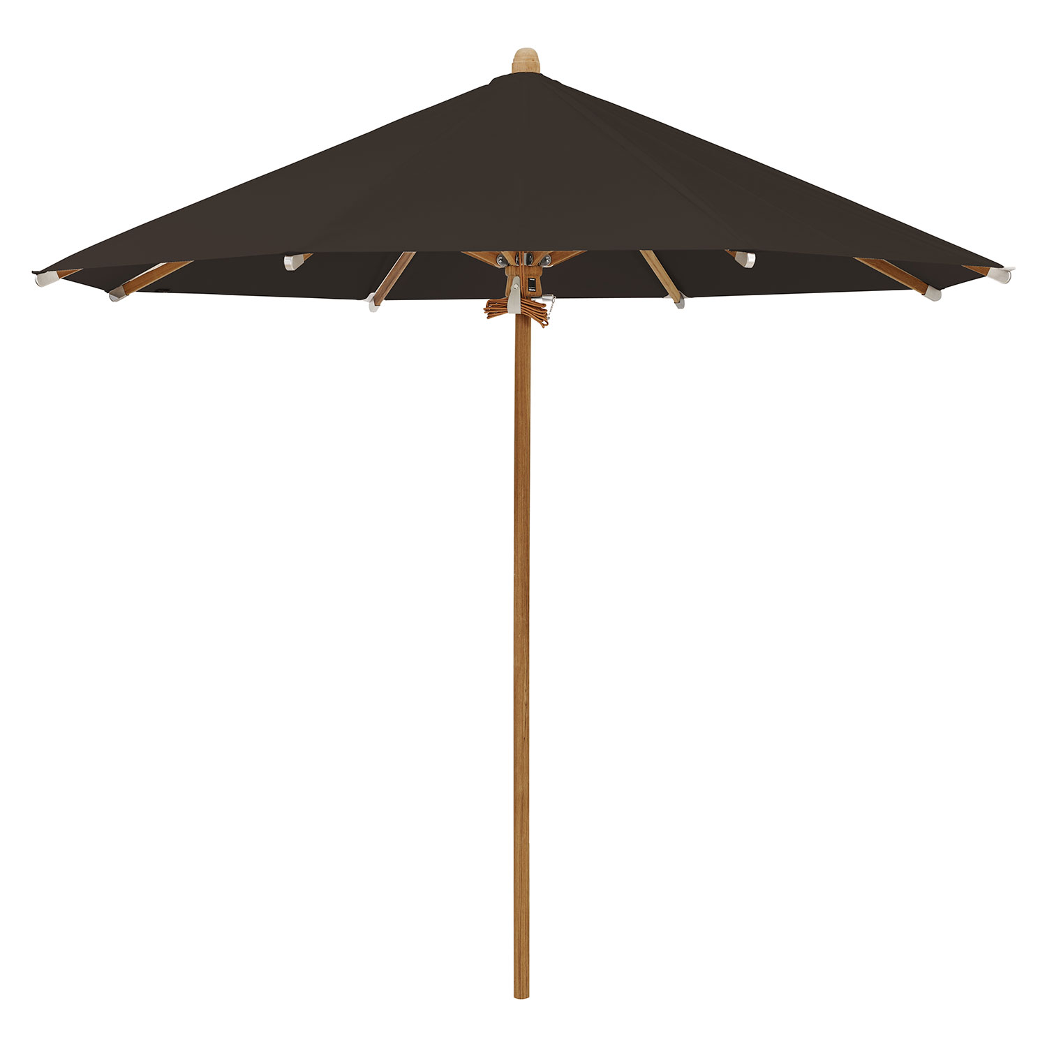 Teakwood parasoll 350 cm kat.4 408 black