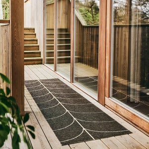 Vävd Matta Leif Dark Brown 70x180 cm