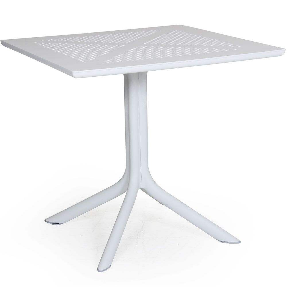 Brafab, Clip matbord 80x80 cm vit