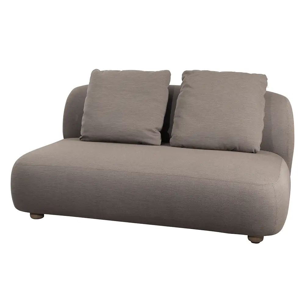 Capture 2-pers. soffa modul Inkl. taupe Cane-Line Airtouch ryggdyna 2 