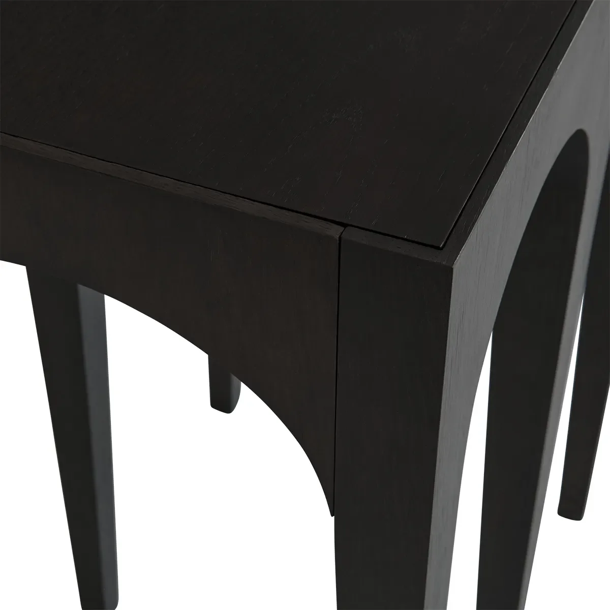 Bow konsolbord stort - Coffee Black Oak 