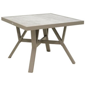 Samvaro bord 90x90 cm inkl glasskiva Khaki 