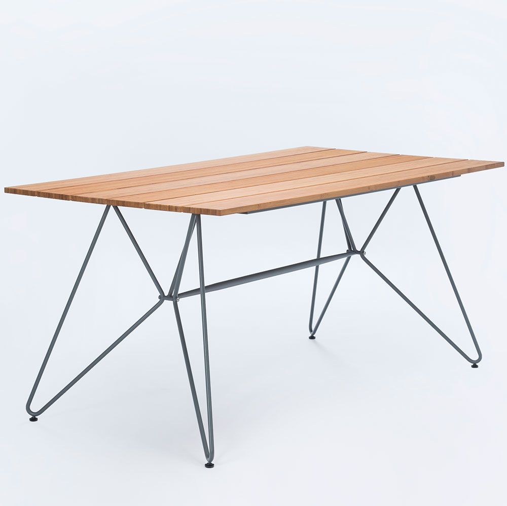 Sketch matbord grå 88×160 cm bambu Houe