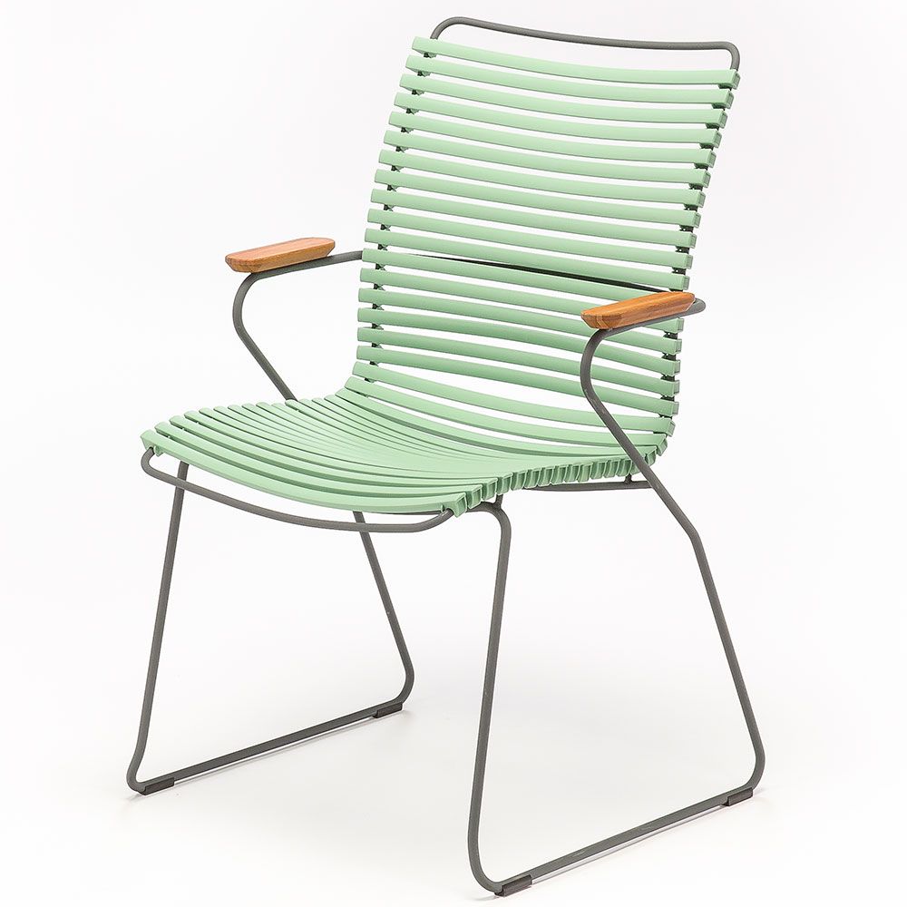 houe, click karmstol hög rygg ljusgrön