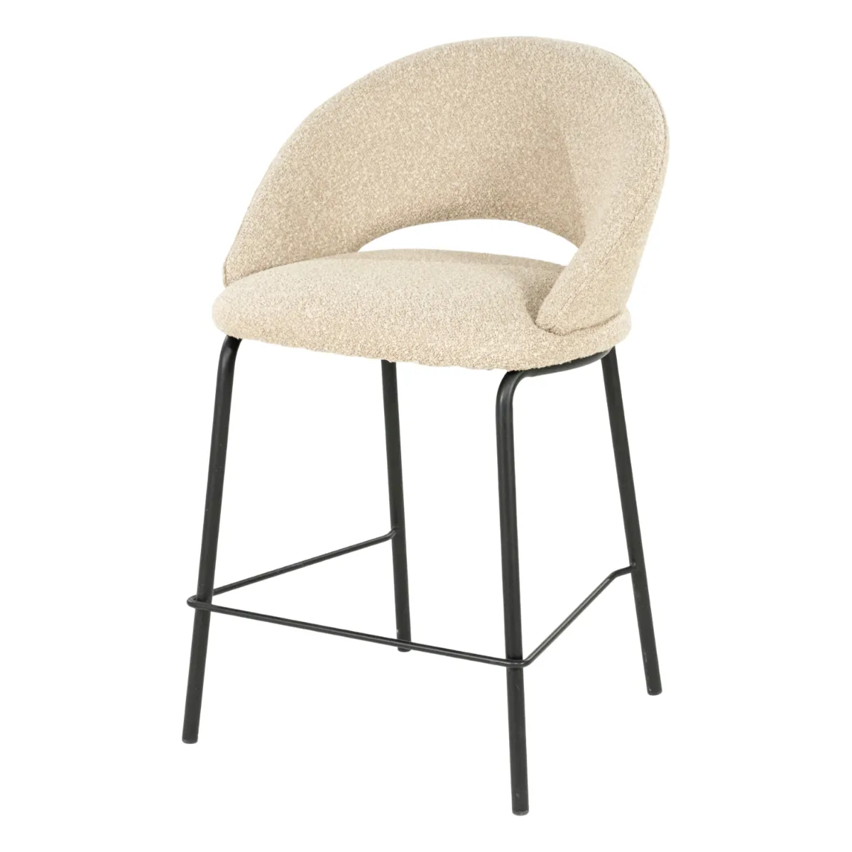 By-Boo, Nido barstol 57x54x92 cm taupe
