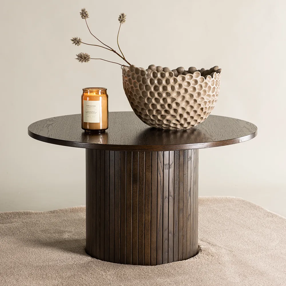 Bianca soffbord Ø80 Mocca