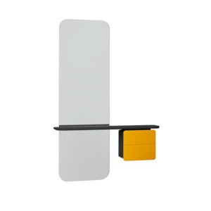 One More Look Spegel Svart ek/ Nuance Orange