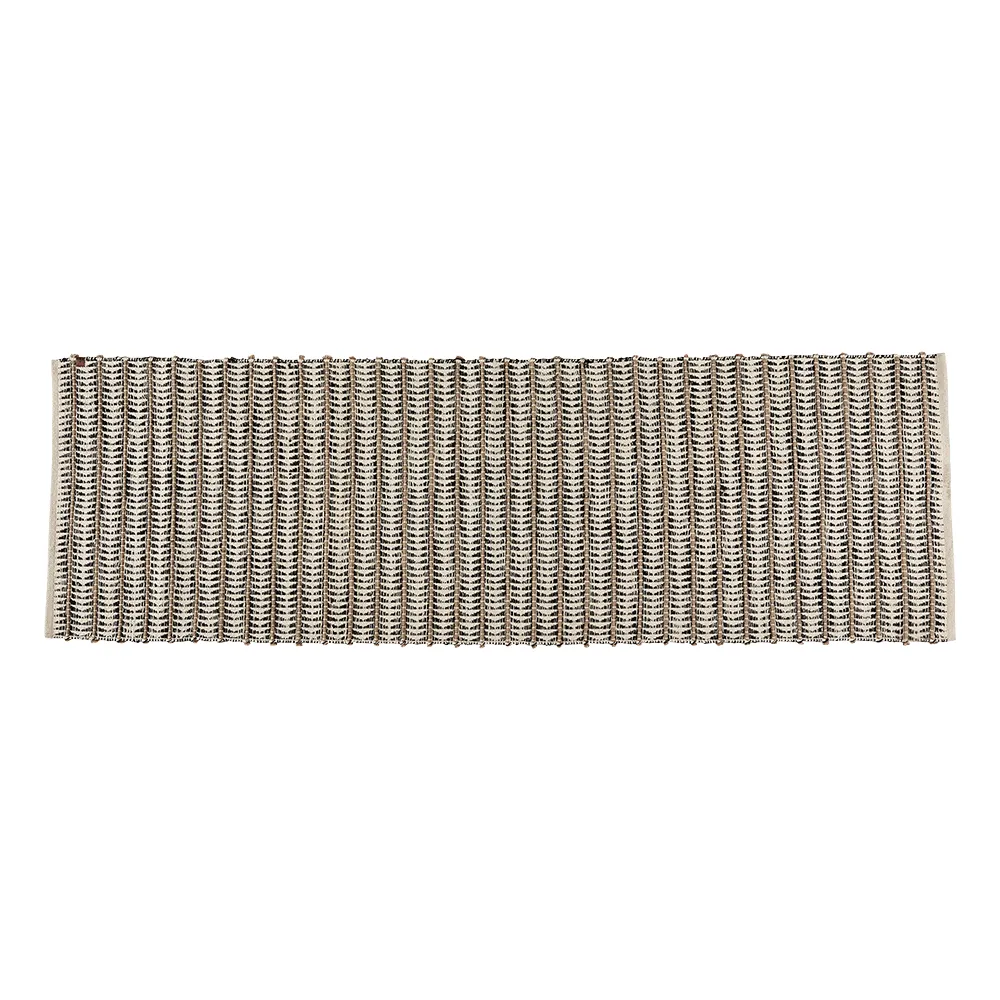 FERNANDO matta grå/vit/natur 240x80 cm