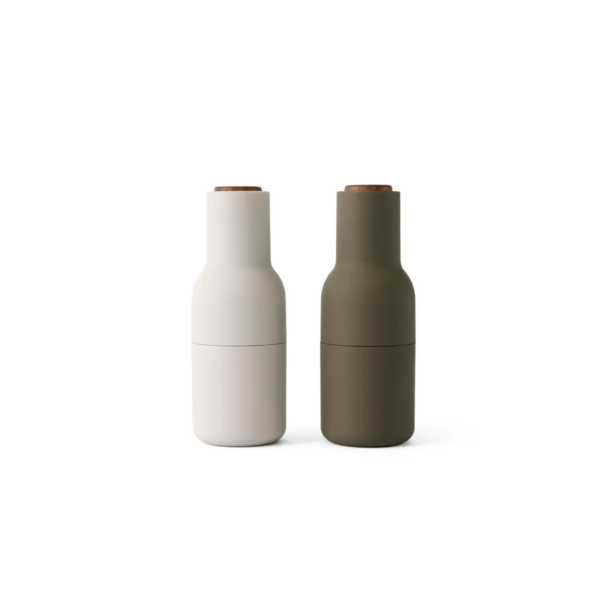 Audo CPH, Bottle Grinder 2-pack Large - Hunting Green, Beige / Walnut
