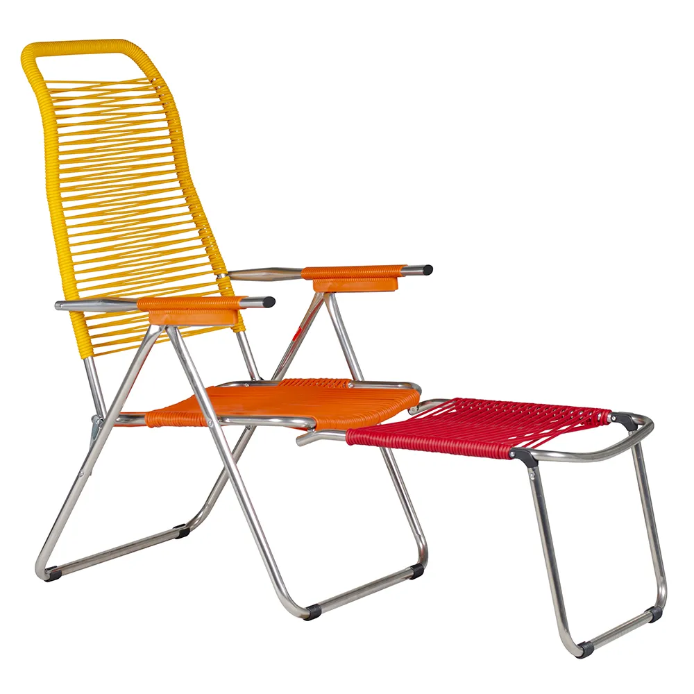 fiam, spaghetti solstol pop yellow/orange/red/orange aluminium
